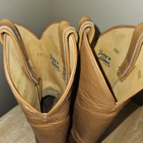 Tony Lama cowboy boots RESOLED - Picture 4 of 5